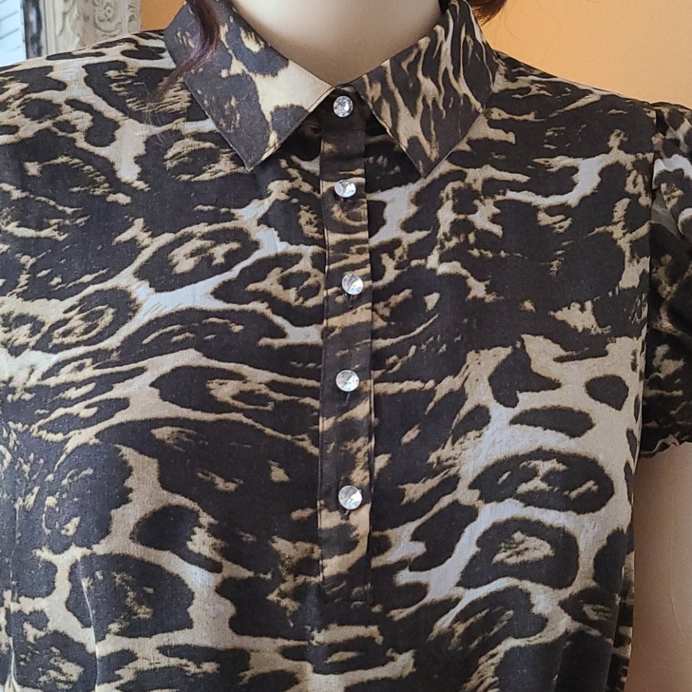 Twelve Layers Animal Print Tunic - Picture 6 of 14